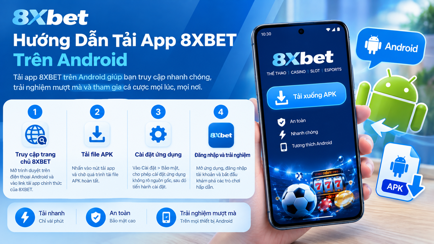 Hướng dẫn tải app 8XBET trên Android